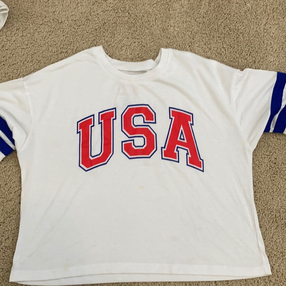 Cropped USA 4th shirt